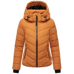 MARIKOO Zimná bunda  oranžová / čierna