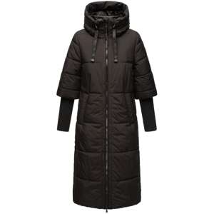 NAVAHOO Zimný kabát 'Ciao Miau XIV'  čierna