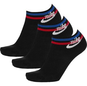 NIKE Športové ponožky 'Everyday Essential'  tmavomodrá / tmavočervená / čierna / biela