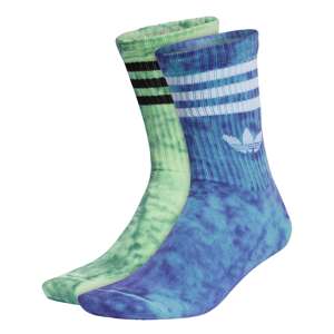 ADIDAS ORIGINALS Ponožky 'TIE DYE'  modrá / svetlozelená / čierna / biela