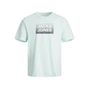 JACK & JONES Tričko 'STEEL'  opálová / čierna / biela