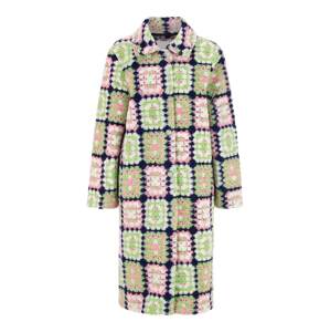 Rich & Royal Prechodný kabát  modrá / trávovo zelená / ružová / biela