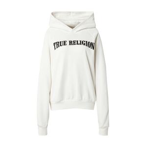 True Religion Mikina  čierna / prírodná biela