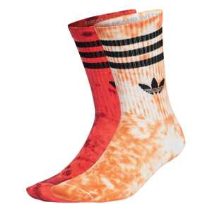 ADIDAS ORIGINALS Ponožky 'Tie Dye'  oranžová / čierna / biela