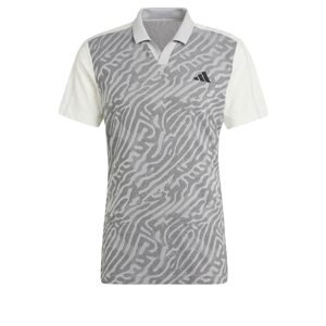 ADIDAS PERFORMANCE Funkčné tričko 'Pro'  sivá / čierna / biela