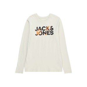 Jack & Jones Junior Tričko 'COMMERCIAL'  béžová / oranžová / čierna