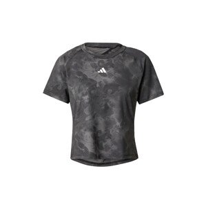 ADIDAS PERFORMANCE Funkčné tričko 'Essentials'  sivá / tmavosivá / biela