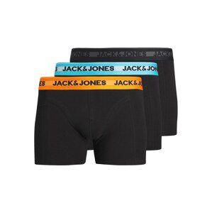 JACK & JONES Boxerky 'Hudson'  modrá / oranžová / čierna