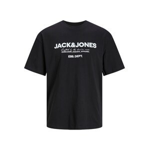 JACK & JONES Tričko 'GALE'  čierna / biela