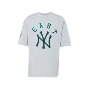 NEW ERA Tričko 'MLB TEAM'  sivá melírovaná / smaragdová