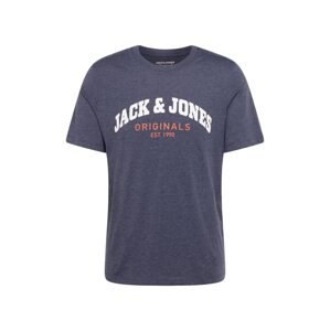 JACK & JONES Tričko 'BRAD'  námornícka modrá / červená / biela