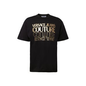 Versace Jeans Couture Tričko  zlatá žltá / čierna