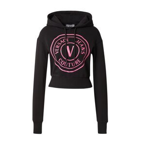 Versace Jeans Couture Mikina  ružová / čierna