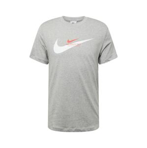 Nike Sportswear Tričko  sivá / homárová / biela