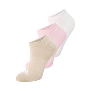ADIDAS SPORTSWEAR Športové ponožky 'Cushioned -cut 3 Pairs'  béžová / ružová / šedobiela