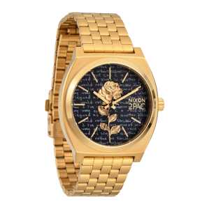 Nixon Analógové hodinky 'Tupac Time Teller'  nebesky modrá / zlatá / čierna