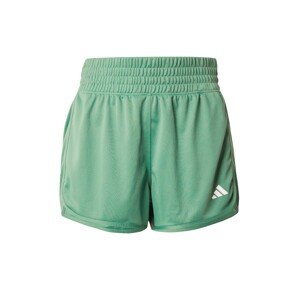 ADIDAS PERFORMANCE Športové nohavice 'PACER'  zelená / biela