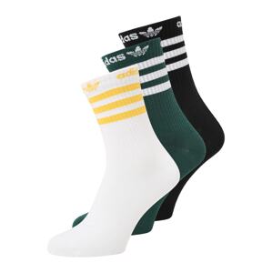 ADIDAS ORIGINALS Ponožky  žltá / tmavozelená / čierna / biela
