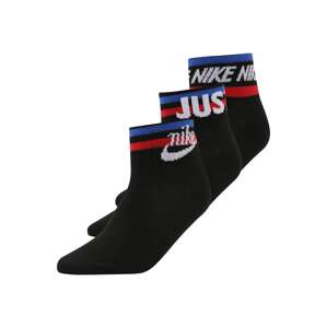 Nike Sportswear Ponožky 'Everyday Essential'  červená / čierna / biela