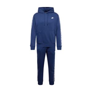 Nike Sportswear Joggingová súprava 'CLUB FLEECE'  námornícka modrá / biela
