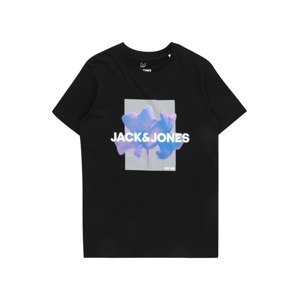 Jack & Jones Junior Tričko 'FLORALS'  modrá / fialová / čierna / biela