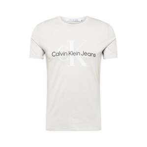Calvin Klein Jeans Tričko  sivobéžová / čierna / šedobiela