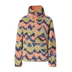 BILLABONG Športový sveter 'SWITCHBACK'  kaki / fialová / koralová / biela