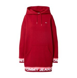 Tommy Jeans Šaty  ružová / červená / biela