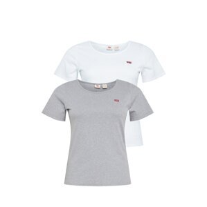 Levi's® Plus Tričko  sivá melírovaná / červená / biela