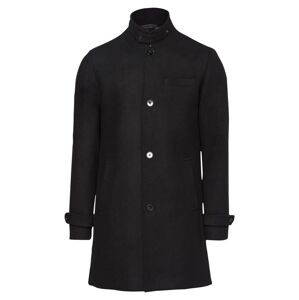 JACK & JONES Prechodný kabát 'Melton'  čierna