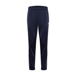 ADIDAS SPORTSWEAR Športové nohavice 'Essentials Warm-Up Tapered 3-Stripes'  námornícka modrá / biela