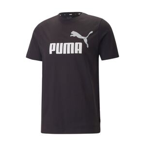 PUMA Funkčné tričko 'Essentials'  čierna / biela