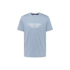 Calvin Klein Tričko  čierny denim / biela