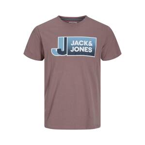 Jack & Jones Junior Tričko 'Logan'  modrá / svetlofialová / biela