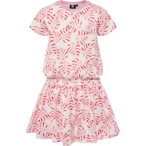Hummel Šaty 'ALEXA'  ružová / červená / strieborná / biela