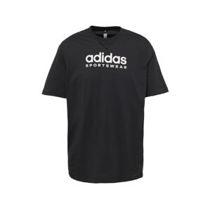 ADIDAS SPORTSWEAR Funkčné tričko 'All Szn Graphic'  čierna / biela