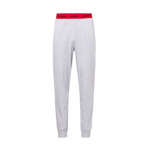 HUGO Red Pyžamové nohavice  sivá / červená / čierna