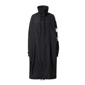 HUGO Red Prechodný kabát 'Felicia'  čierna / biela