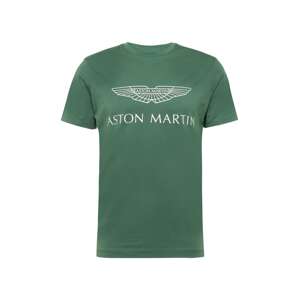 Hackett London Tričko 'AMR'  zelená / biela