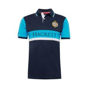 Hackett London Tričko  námornícka modrá / modrozelená / biela