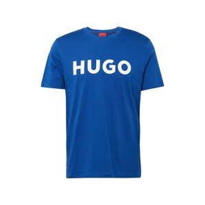 HUGO Red Tričko 'Dulivio'  modrá / biela