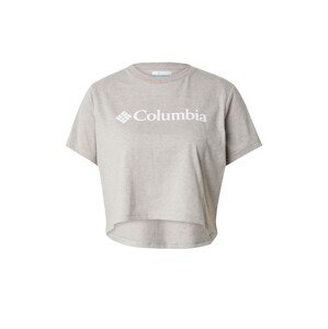 COLUMBIA Funkčné tričko 'North Cascades'  sivá melírovaná / biela