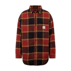 LEVI'S ® Prechodná bunda 'Parkside Overshirt'  svetlohnedá / červená / tmavočervená
