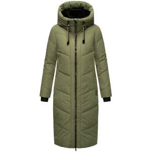 MARIKOO Zimný kabát 'Nadaree XVI'  zelená / čierna