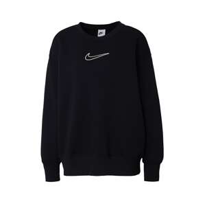 Nike Sportswear Mikina 'PHNX FLC'  čierna / biela
