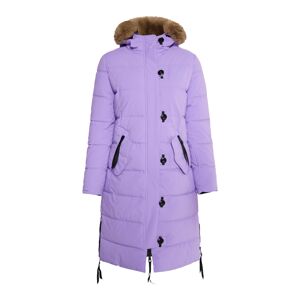 MYMO Zimný kabát  hnedá / fialová