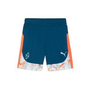 PUMA Športové nohavice 'Neymar JR Creativity'  vodová / tmavomodrá / oranžová / biela