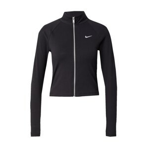 Nike Sportswear Tepláková bunda 'Swoosh'  čierna / biela
