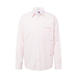 Tommy Jeans Košeľa  ružová / biela