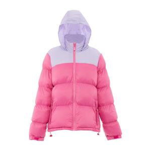 MO Zimná bunda  pastelovo fialová / svetloružová